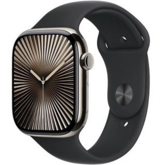 Apple Watch Series 10 2024 GPS + Cellular, Natural Titanium 46mm, Refurbished