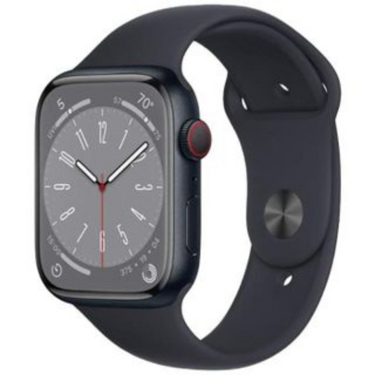 Apple Watch Series 8 2022 GPS + Cellular, Midnight Aluminium 45mm, Refurbished