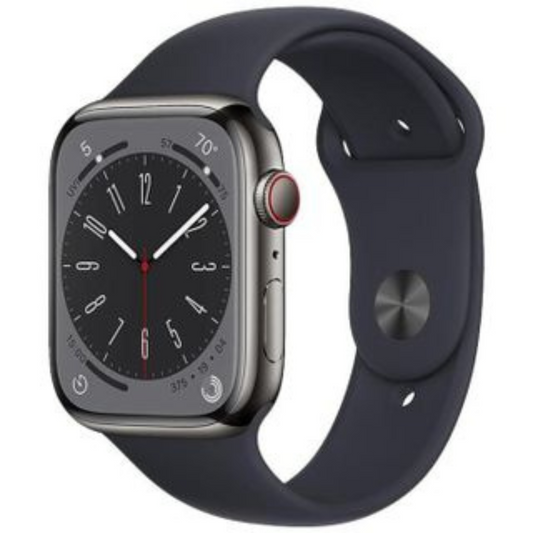 Apple Watch Series 8 2022 GPS + Cellular, Graphite Stainless Steel 45mm, Refurbished