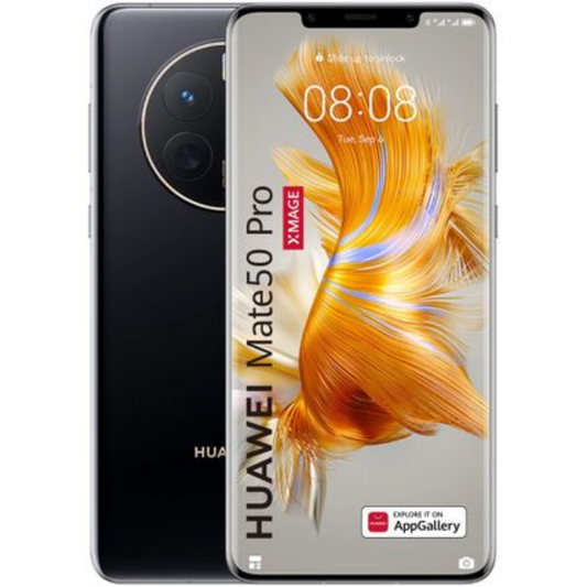 Mate 50 Pro Dual Sim Black, 256 GB, Refurbished
