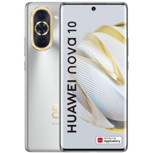 Nova 10 Dual Sim SIlver, 128 GB, Refurbished