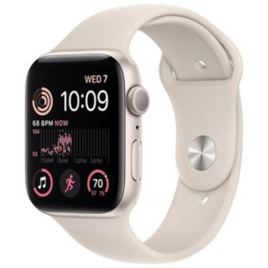 Apple Watch SE 2022 GPS, Starlight Aluminium 40mm, Refurbished