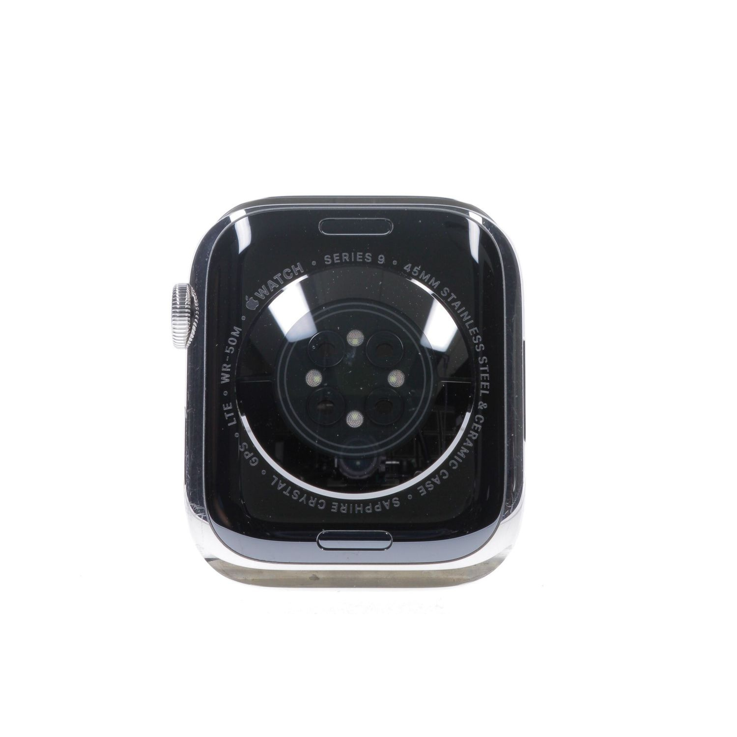 Apple Watch Series 9 2023 GPS + Cellular, Silver Stainless Steel 45mm, Refurbished