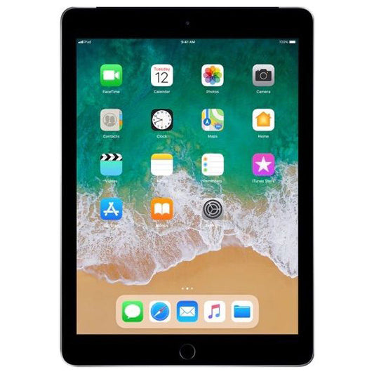 iPad 9,7” (2018) 6th Gen Wifi, Space Gray, 32 GB,  Refurbished