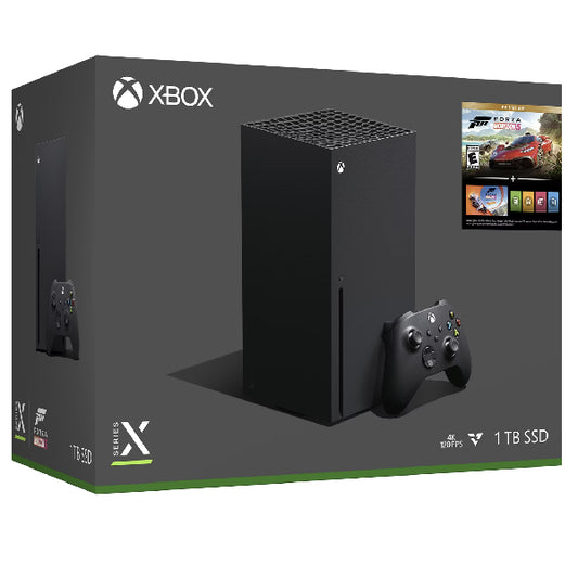 Consola Microsoft Xbox Series X, 1TB, Negru + Joc Forza Horizon 5  Refurbished
