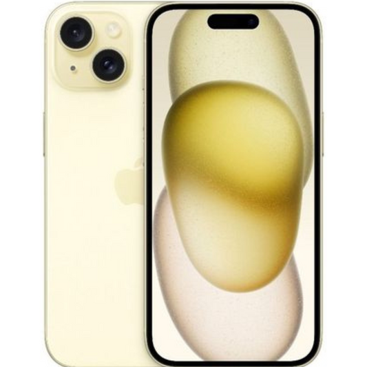 iPhone 15 Yellow, 128 GB, Refurbished